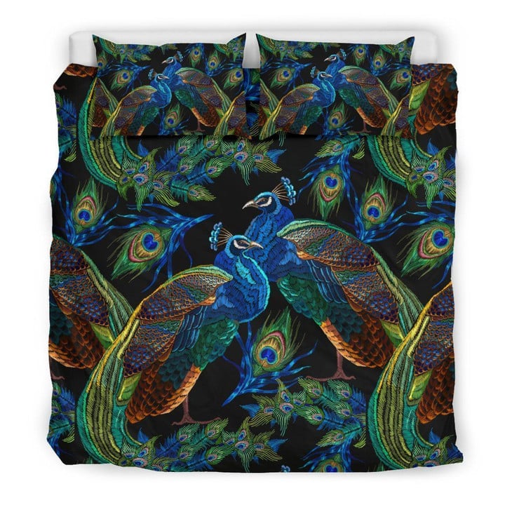 Peacock Feather Pattern Bedding Set MH03159890