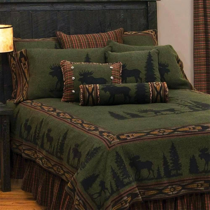 Green Moose Bedding Set MH03159604