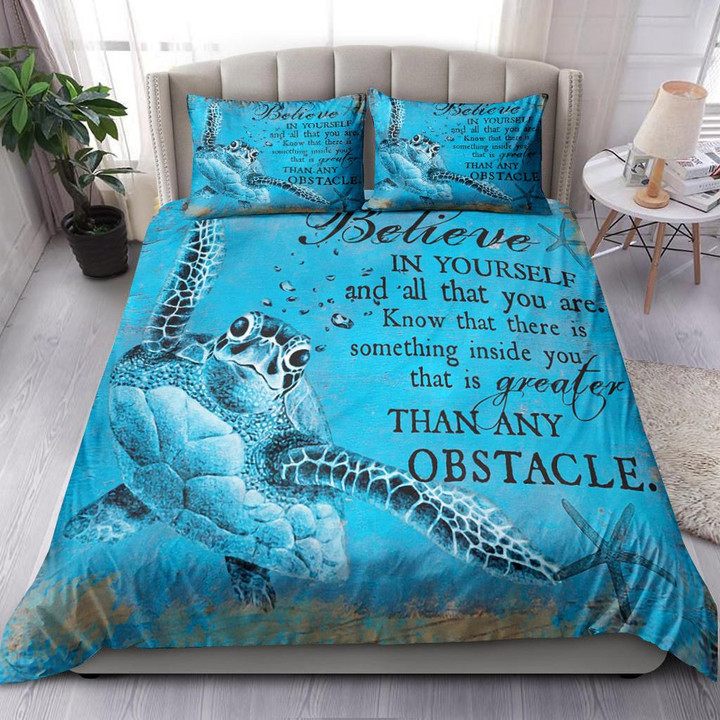 Turtle Believe In Yourself Bedding Set MH03159349
