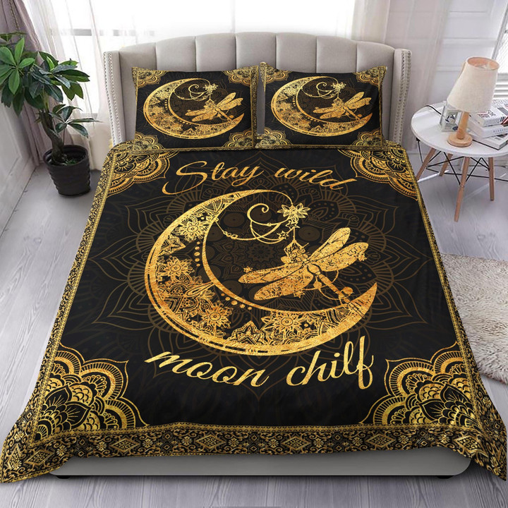 Stay Wild Moon Child Dragonfly Bedding Set MH03159623