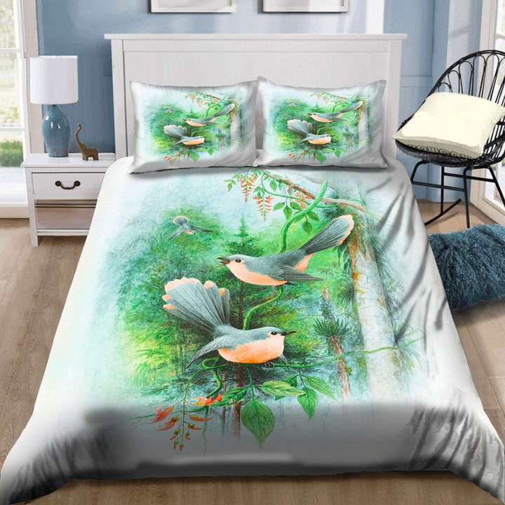 Green Birds Bedding Set MH03159553