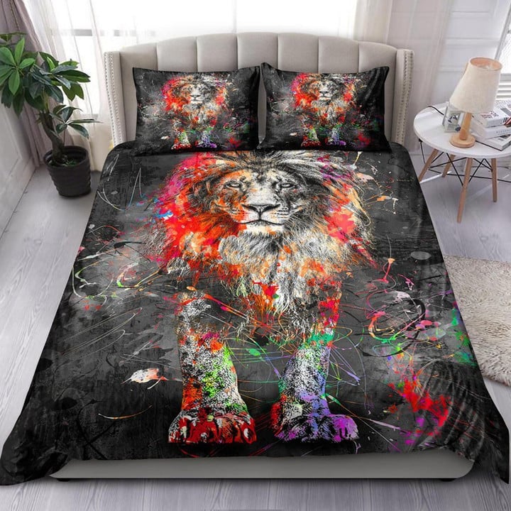 Black And White Lion Bedding Set MH03159684
