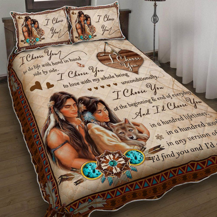 Native American Couple I Choose You Bedding Set MH03159677