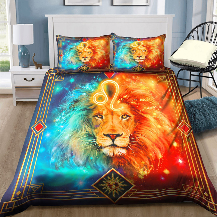 Lion Fire And Ice Bedding Set MH03159942