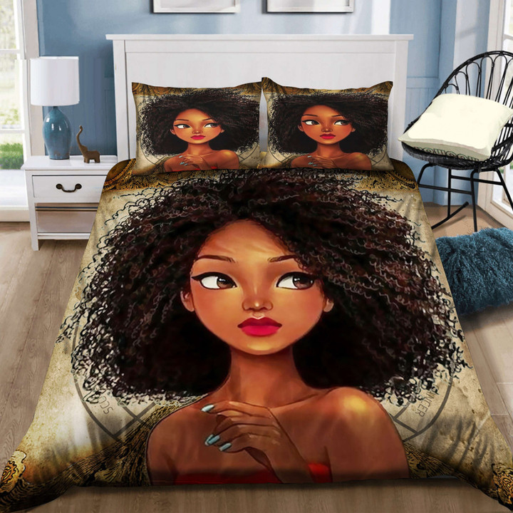 Beautiful Afro Girl Bedding Set MH03159031