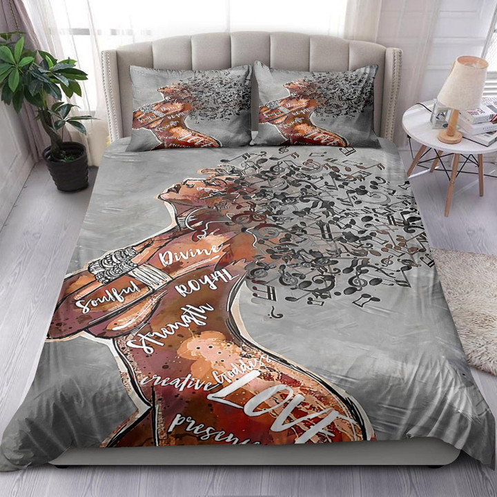 A Girl And Music Strong Beautiful Bedding Set MH03159038