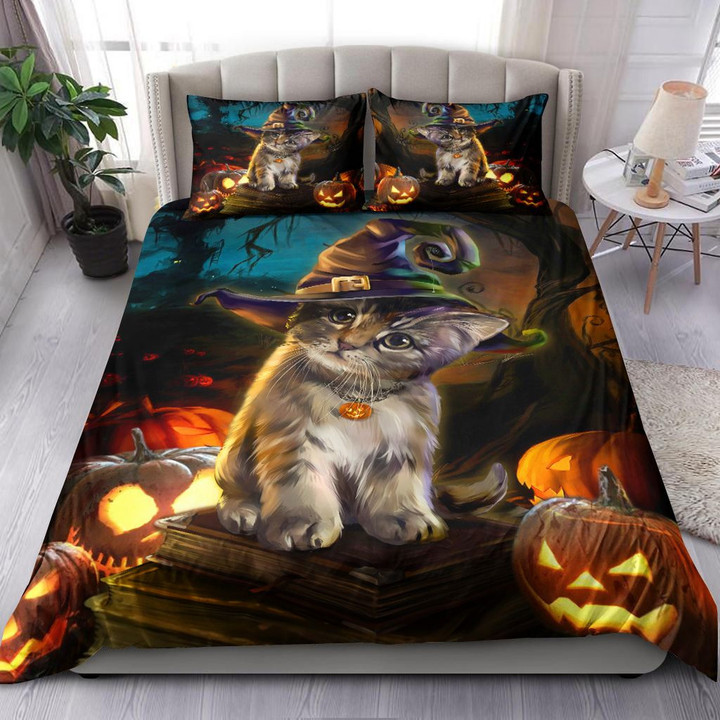 Cute Cat Halloween Bedding Set MH03159608