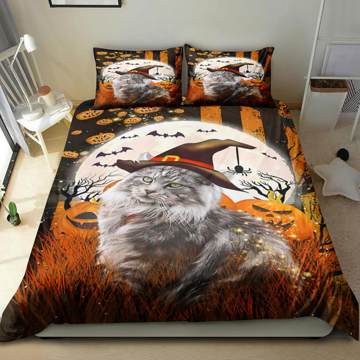 Maine Coon Cat Happy Halloween Bedding Set MH03159512