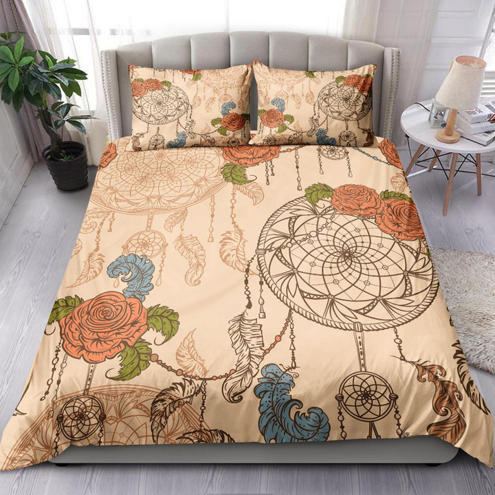 Seamless Pattern With Dream Catcher Roses Bedding Set MH03159858