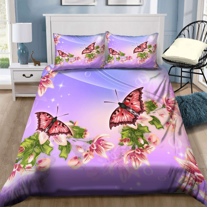 Flowers And Butterflies Bedding Set MH03159938