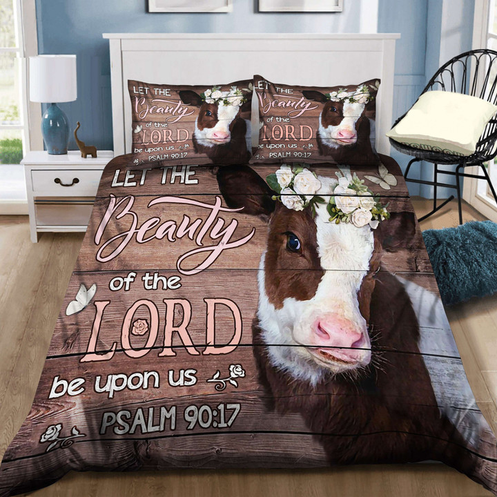 Cow Let The Beauty Of The Lord Be Upon Us Bedding Set MH03159090