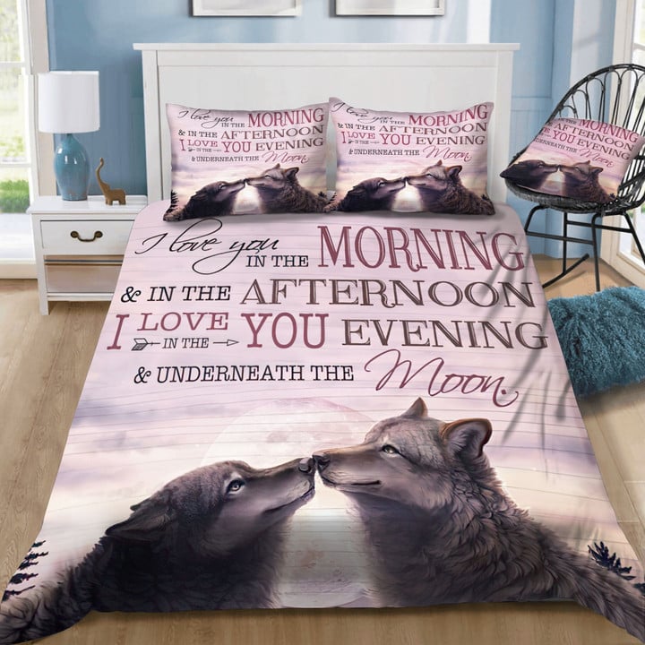 Wolf I Love You Bedding Set MH03159914