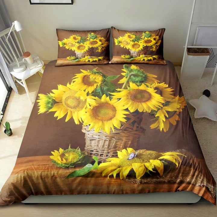 Sunflower Vase Art Bedding Set MH03159118