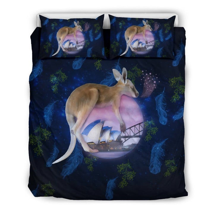Australia Kangaroo Duvet Cover Set Dreaming Kangaroo Bedding Set MH03162592
