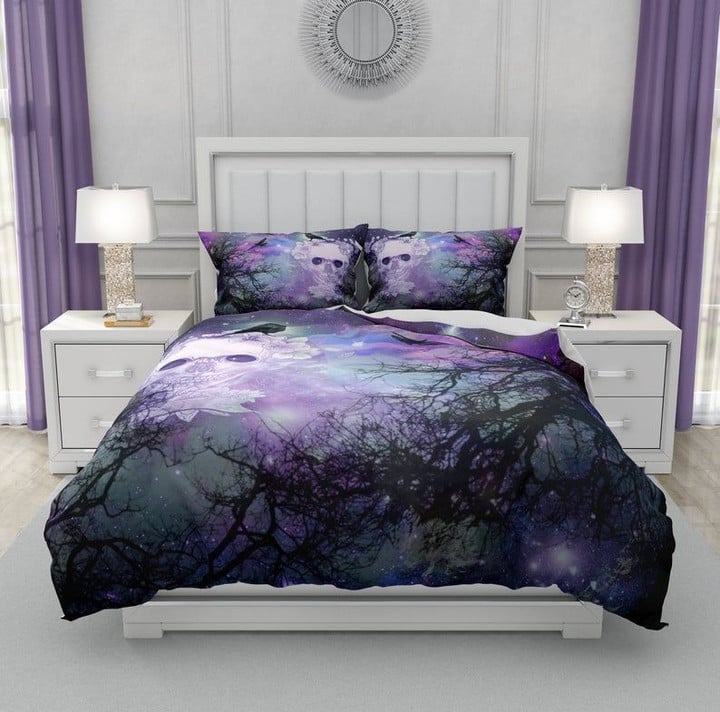 Skull And Crows Bedding Set MH03162260