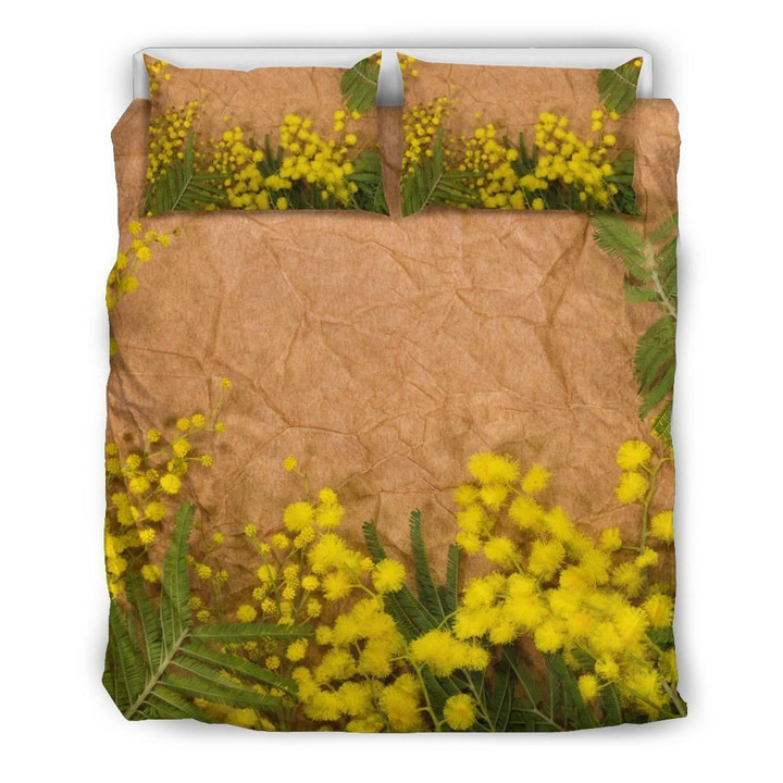 Australia Duvet Cover Set Golden Wattle Flowers 02 Bedding Set MH03162525