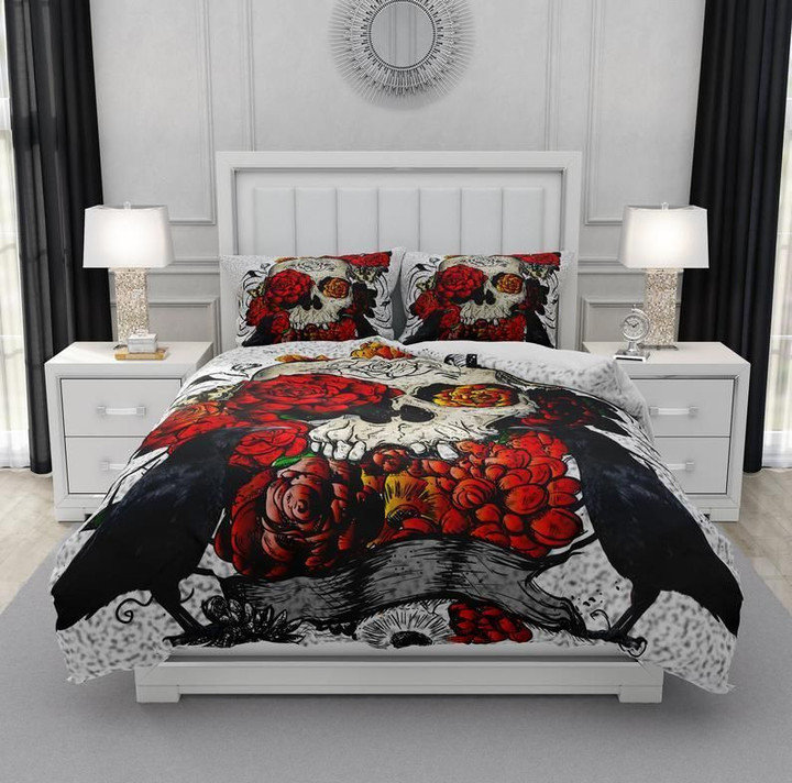 Skull And Crows Bedding Set MH03162257