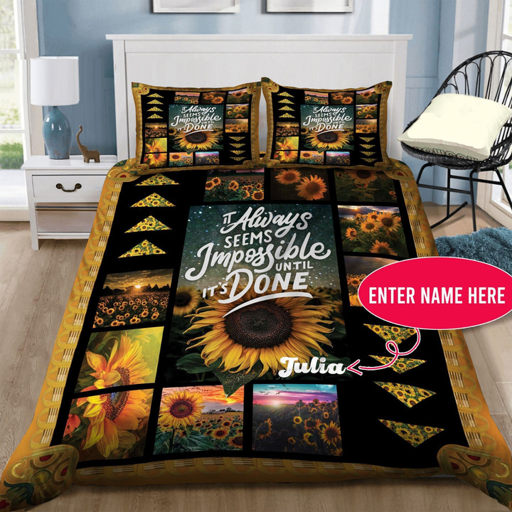 Sunflower Personalized Bedding Set MH03162370