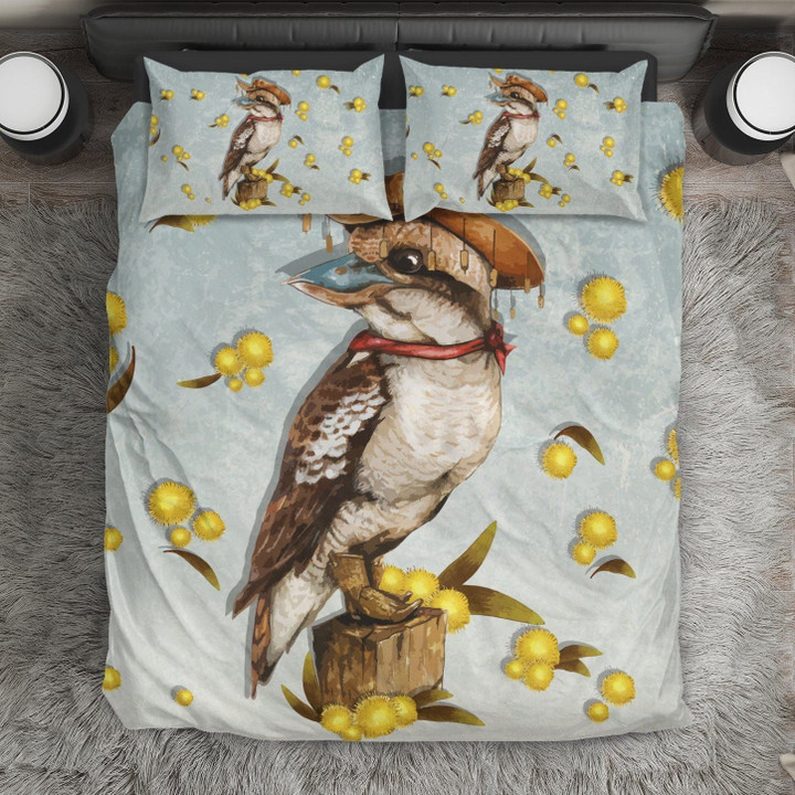 Australia Duvet Cover Set Golden Kookaburra Bedding Set MH03162524