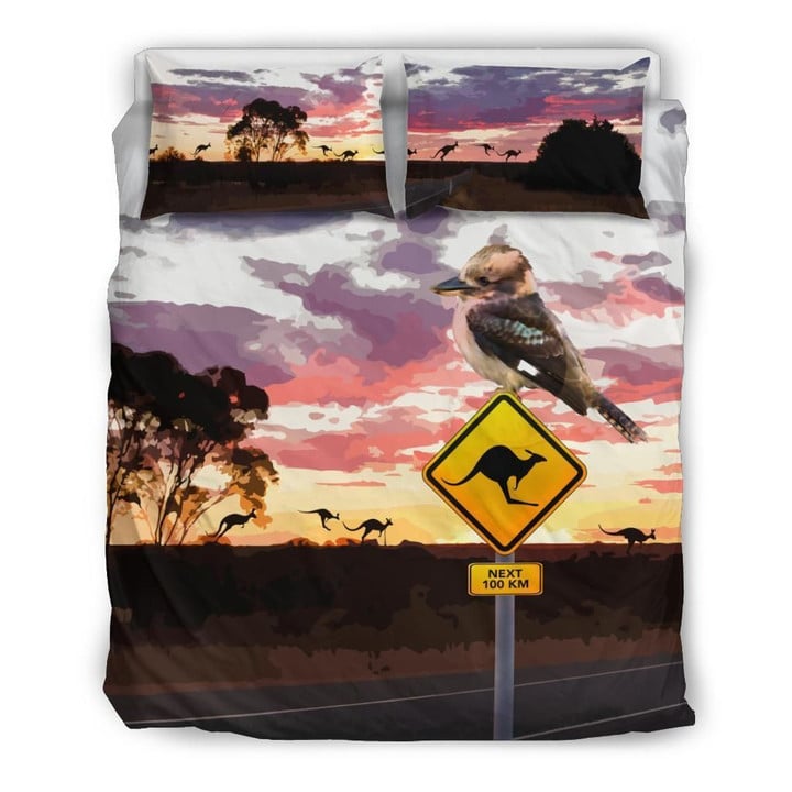 Australia Duvet Cover Set Kookaburra Sign Bedding Set MH03162551
