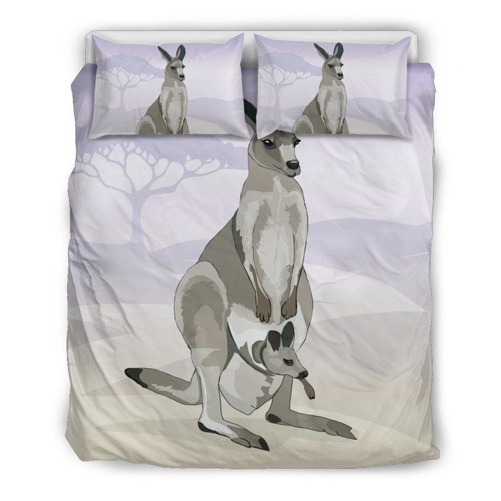 Australia Duvet Cover Set Kangaroo With Baby Bedding Set MH03162536