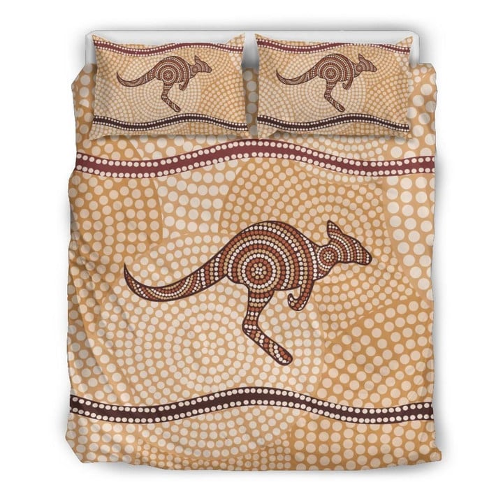 Australia Duvet Cover Set Australia Pattern Kangaroo 01 Bedding Set MH03162501