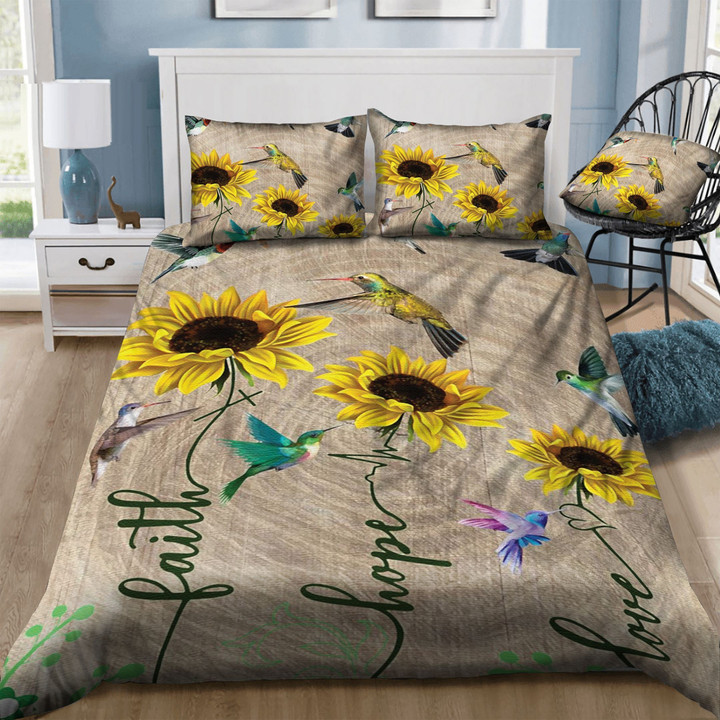 Hummingbird Sunflowers Bedding Set MH03162078