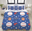 3D Baseball Match Cotton Bed Sheets Spread Comforter Duvet Bedding Sets BDN229384