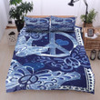3D Hippie Blue Butterfly Cotton Bed Sheets Spread Comforter Duvet Bedding Sets BDN229384