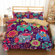 3D Pattern Cotton Bed Sheets Spread Comforter Duvet Bedding Sets BDN229384