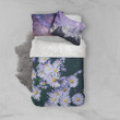 3D Purple Flower Daisy Cotton Bed Sheets Spread Comforter Duvet Bedding Sets BDN229384