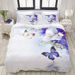Blue Hydrangea And Butterfly Bedding Sets BDN266794