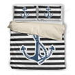 Boat Anchor Vintage Stripe Anchor Bedding Nautical Bedding Bedding Sets BDN267740