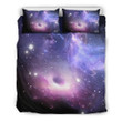 Dark Light Purple Galaxy Space Bedding Sets BDN268096