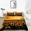 Sunflowers Field Romantic Sunset Bedding Sets BDN267494
