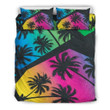 Edm Beach Palm Tree Pattern Bedding Sets BDN268333