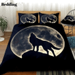 Wolf Howling In Full Moon Bedding Sets BDN267536