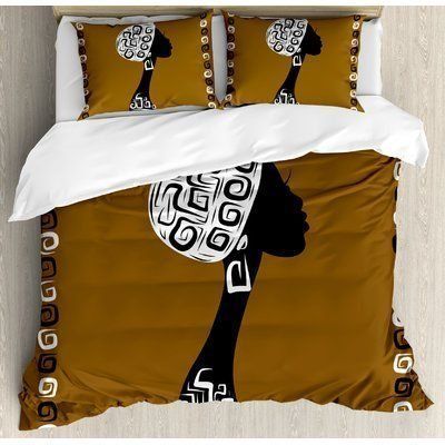 Black Girl CLA290810B Cotton Bed Sheets Spread Comforter Duvet Bedding Sets BDN230201