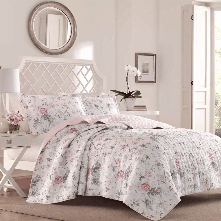 Pink Breezy Floral Bedding Sets BDN229569