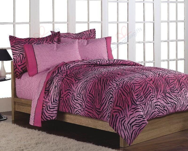 Pink Zebra Bedding Sets BDN264244