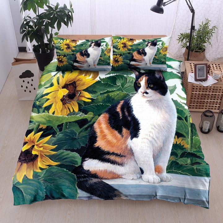 Cat With Sunflower Bedding Sets BDN263387