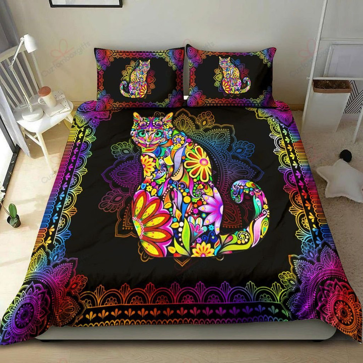 Cat Lover Mandala Bedding Sets BDN264138