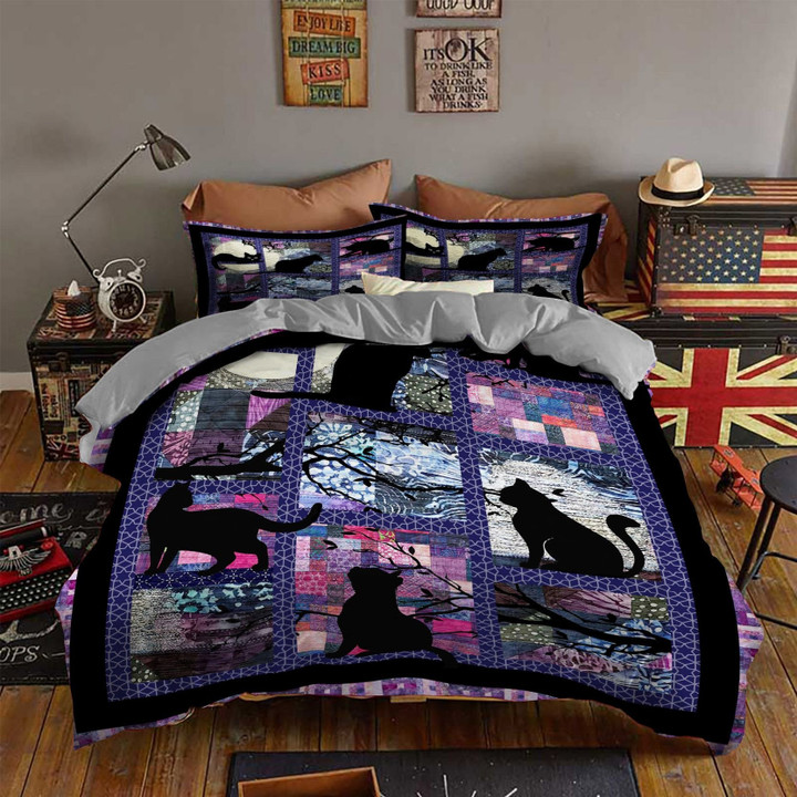 Black Night Cat Bedding Sets BDN266584
