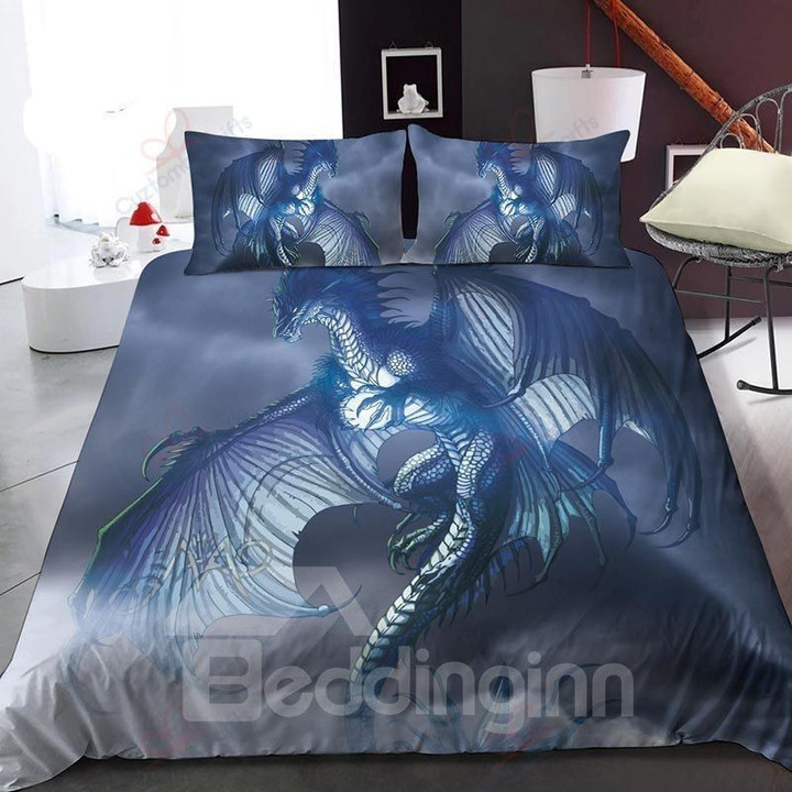 Blue Flying Dragon Bedding Sets BDN267161