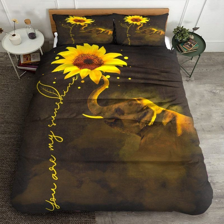 Elephants And Sunflower Bedding Sets BDN267979