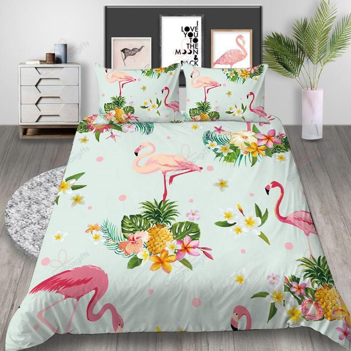 Flamingo Pineapple Cartoon Floral Bedding Sets BDN267758
