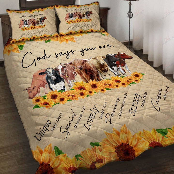 God Say You Are Cow Bedding Sets BDN268906