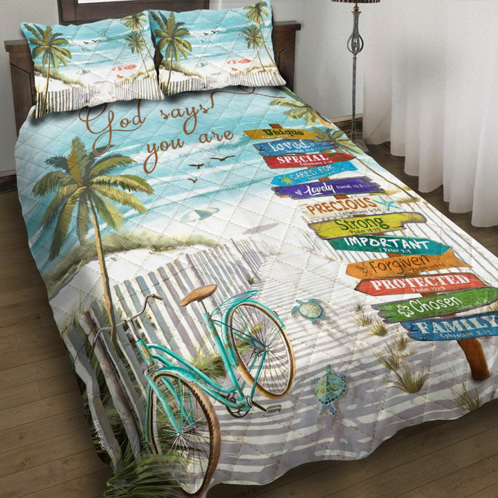 Beach Turtle God Says You Are Bedding Sets BDN268672