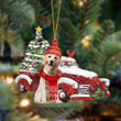 Labrador 3-Christmas Car Two Sided Ornament
