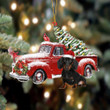 Dachshund 1-Cardinal & Truck Two Sided Ornament